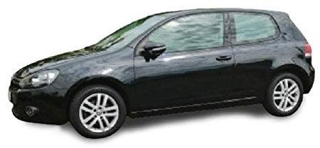 Solarplexius Auto-Sonnenschutz Scheiben-Tönung passgenau für VW 3-Türer Golf VI Bj. 08-12 Keine Folie Komplettsatz