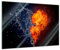Bilderdepot24 Glasbild - Herz Feuer und Wasser - 80x60 cm - Deko Glas - Wandbild aus Glas - Bild auf Glas - moderne Bilderdepot24 Glasbilder - Glasfoto - Echtglas