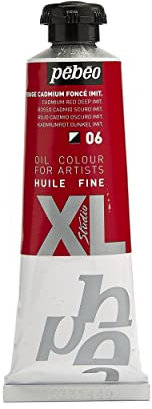 Pébéo - Feines Öl XL 37 ML - Ölgemälde - Ideal für Anfänger oder Profis - Fine Art Malerei - Feine Qualität - Pébéo Ölgemälde - Cadmiumrot Dunkel Imitation - 37 ml