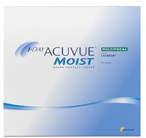 ACUVUE MOIST 1-DAY Multifocal Tageskontaktlinsen spenden Feuchtigkeit – Tageskontaktlinsen mit -5 dpt und BC 8.4 – UV Schutz & Komfortables Tragegefühl – 90 Linsen