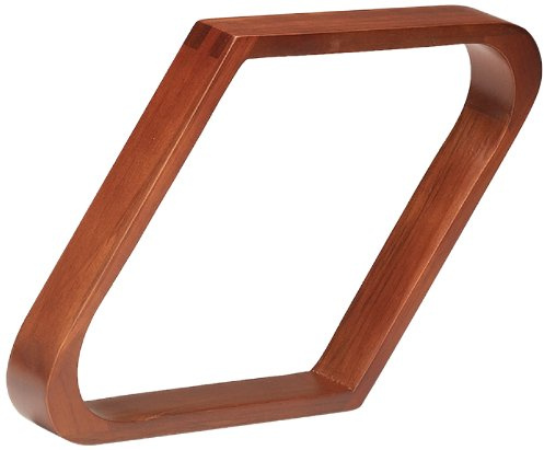 Pro Series TR9-F Doweled Wooden Billiard Ball 9-Ball Diamond Rack, Old World Mahogany, black