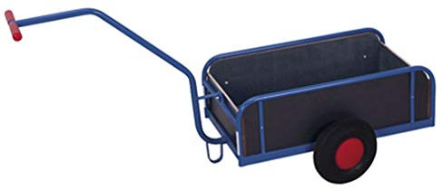 Handwagen mit Bordwand RAL5010 Enzianblau Handkarre Zweiradwagen Drehachsenwagen