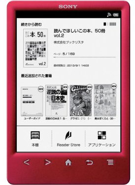 Sony PRS-T3S lettore e-book 2 GB Wi-Fi Rosso