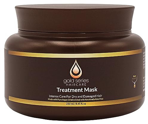 Moroccan Gold Series Treatment Mask – Pure Argan Oil Mask for Dry and Damaged Hair, 250 ml