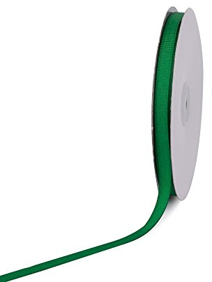 Creative Ideas Solid 3/8-Inch Grosgrain Ribbon, 50-Yard, Emerald Green