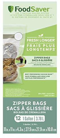 FoodSaver 1-Gallon Vacuum Zipper Bags