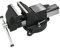 KRAFTWERK 2962 Stahl-Schraubstock 125 mm, Schwarz