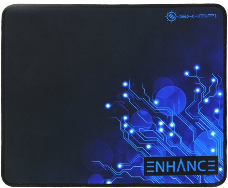 Enhance Großes Gaming-Mauspad XL - Große Mausmatte, Anti-Fray-Nähte, rutschfeste Gummibasis, hochpräzises Tracking - Voltaic-Serie (Blau)