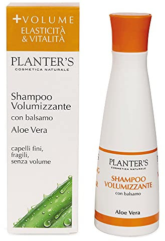 Planter's - Shampoo Volumizzante all'Aloe Vera. Ideale per dare volume, elasticità e morbidezza a capelli sottili e fragili, anche grassi. 200 ml
