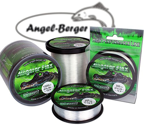 Angel-Berger Alligator Flex Ghost Angelschnur Verschiedene Stärken und Längen (0.30mm / 1000m)