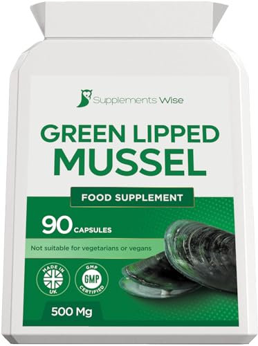 Green Lipped Mussel for Dogs - Also for Humans - 90 x 500mg - Green Lipped Mussel Capsules - Pure New Zealand Powder - Hip, Knee and Joint Care Supplement - Naturally Contains Omega 3