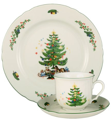 Seltmann Weiden 001.700107 Kaffeegedeck Marie Luise Weihnachten, 3-teilig