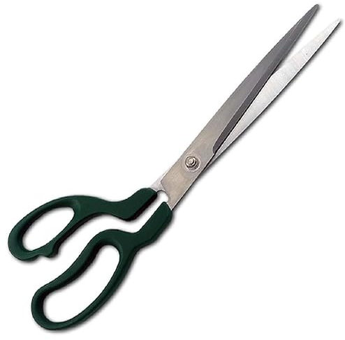 QUALCONNECT Papel pintado de 28 cm, tijeras de tela, color verde