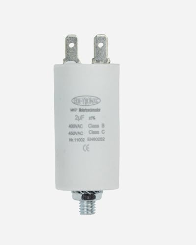 Kondensator, startkondensator, motorkondensator, arbetskondensator, MKP 2 µF 450 V