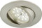 BRILONER - 1x LED Einbaustrahler 230V Flach, Deckenspots, LED Spots, Einbauspots LED, Einbauleuchten Decke, 68mm, Dimmbar, Schwenkbar, Warmweißes Licht, Matt-Nickel, 82x28 mm (DxH)