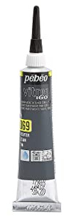 Pebeo - Vitrea 160 - Colore ad Acqua per Vetro, Porcellana, Metallo, Ceramica - Tubo da 20 ml, Peltro