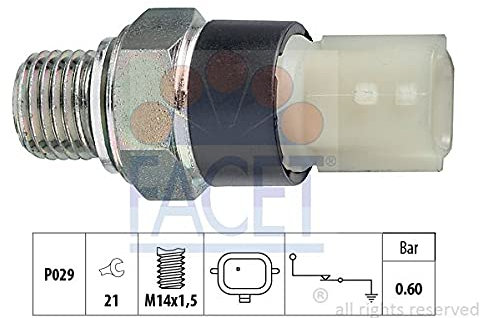 FACET Öldruckschalter Öldrucksensor 7.0178 M14x1,5 Schlüsselweite: 21