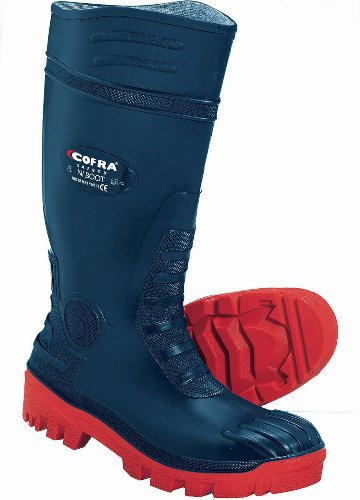 Stivale Antinfortunistico In Pvc E Nitrile, Colore Blu. Certificazione En Iso 20345 - S5 Src. Taglia 40