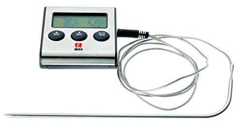 Beka 16303094 T & T Exacto Minuteur avec thermomètre en acier inoxydable