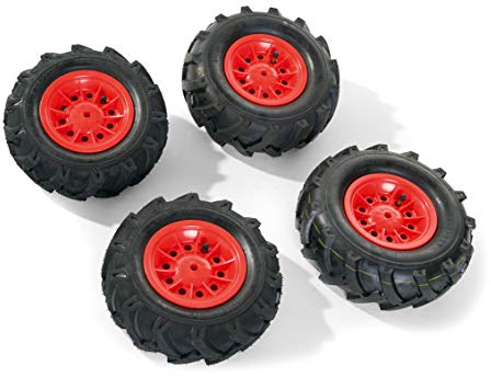 Rolly Toys 409587 - Luftbereifung für Traktor rote Felge