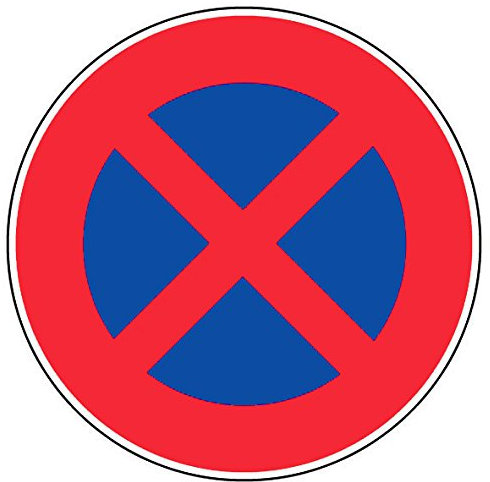 Panneau Défense de s'arreter et stationner - Rigide Ø300mm - 4060330