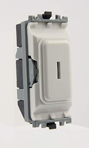 MK (ELECTRIC) Grid Plus 20 Amp 1 Way Dp Secret Key White Switch Module, (K4917WHI)