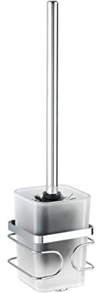 WENKO WC-Garnitur Premium Edelstahl - WC-Bürstenhalter, Edelstahl rostfrei, 9 x 38 x 10 cm, Glänzend