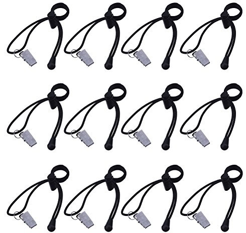 Soporte de Clips de Fondo para Estudio fotográfico y Video, Paquete de 12, Color Negro