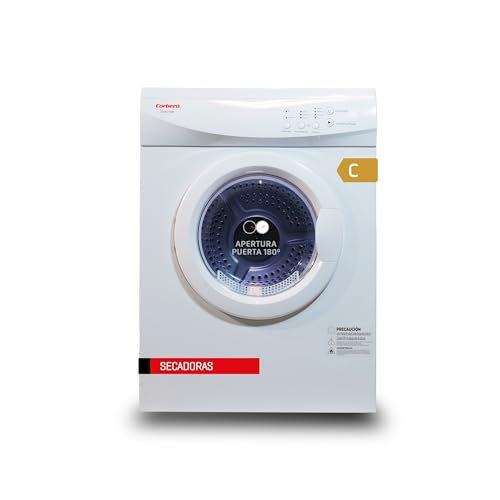 Corberó - Secadora de Evacuación | CSVE710W | 7 Kg | Carga Frontal | Indicadores LED | 4 Programas | Función Antiarrugas | 69 dB | Apertura 180º | Blanco