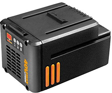 WORX WA3545 Lithium-Ionen Akku - Ersatz-/Zusatz-Akku - 40V 2,5Ah - für alle 40V PowerShare Geräte -mit Licht Anzeige