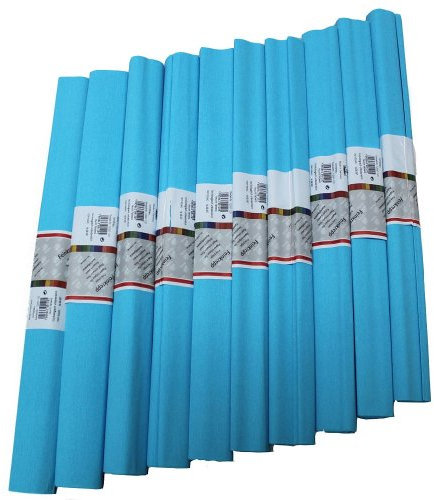 Staufen 617152 - Krepppapier 10 Rollen 50 x 250 cm lichtblau