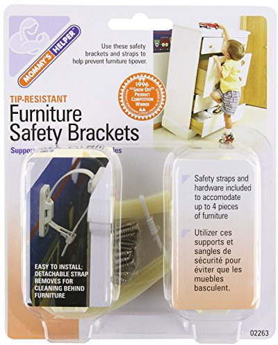 Mommy's Helper Tip Resistant Furniture Safety Brackets