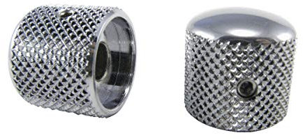 Ernie Ball Telecaster Potiknopf aus verchromtem Messing, 2 Stück