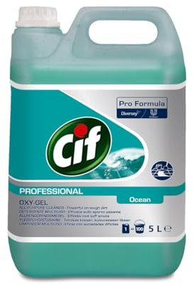 Cif 7517870 Oxygel Océan Nettoyant Sols Multi-Usages Professionnel, 5L