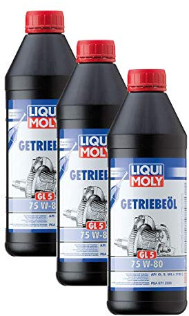 3x LIQUI MOLY 3658 Getriebeöl (GL5) 75W-80