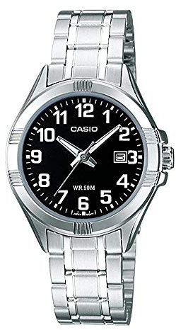 Casio DamenArmbanduhr Analog Quarz Edelstahl LTP-1308PD-1BVEF