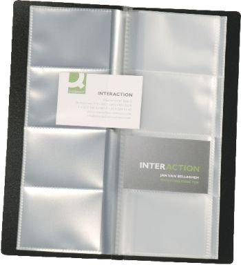 Visitenkartenbuch schwarz