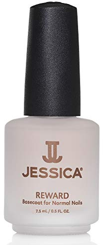 JESSICA Reward Base Coat, Nail Varnish for Normal Nails, Vitamin Enriched Formula, Protects From Breakage, 7.4ml