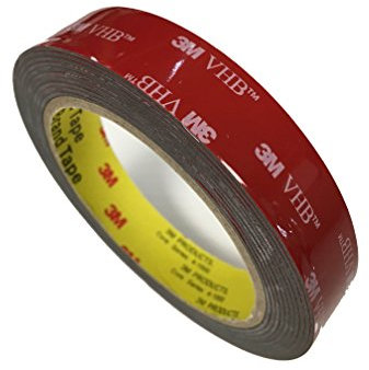 3M VHB 5952 5 Meter (19mm x 5m), schwarz, doppelseitiges Hochleistungsklebeband, für dauerhaft starke Verbindungen im Innen- und Außenbereich.