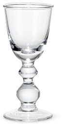 Holmegaard, Verre à vin de dessert design en verre soufflé à la bouche transparent 8,0 cl