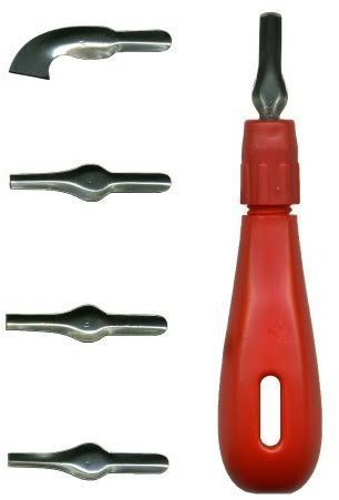 Linolschnitt handhaben & 1-5 Schneiden Schreibfedern