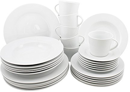 Arzberg Retsch 330030301 Kombiservice Classico, Porzellan, 1 Set (30-teilig)