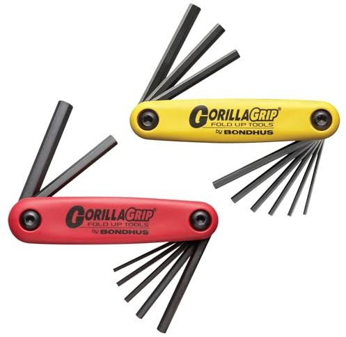 BONDHUS, GORILLAGRIP HEX FOLD UP Keys Twin Pack HF16, 12522