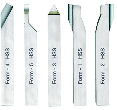 PROXXON 24550 Cutting tools five piece set 10x10 length 80mm