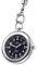Dugena Herren-Taschenuhr 4149874-1 Lepine, Quarz, schwarzes Zifferblatt, Edelstahlgehäuse poliert, Mineralglas, mit Ledertasche und Lederkordel, 3 bar
