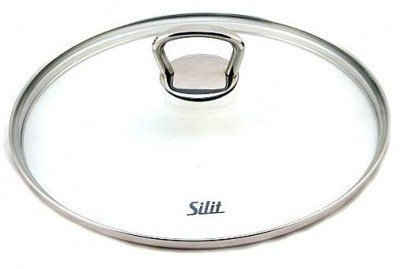 Silit Toskana, Primo, Marino, Opal Topfdeckel 20 cm, Glasdeckel mit Metallgriff, hitzebeständiges Glas, spülmaschinengeeignet