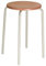Lotz Stapel-Hocker Modell 3258, Sitzhöhe 58 cm, Gestell lichtgrau, Sitz Buche,von Lotz