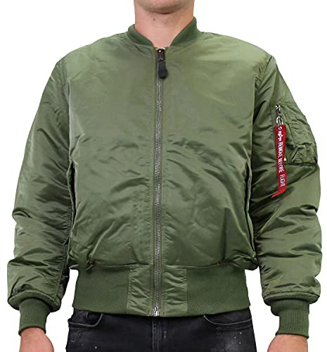 Alpha Industries Herren Jacken MA-1, Grau (rep.green 04), XXXX-Large