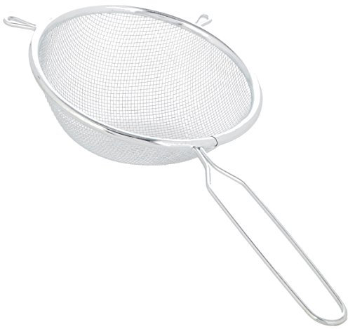 Chef Aid 12cm Long Handled Metal Sieve, Kitchen Essential Tool and Ideal for Straining, draining, Washing and Wide Range of Foods, with a fine mesh for Ease of use