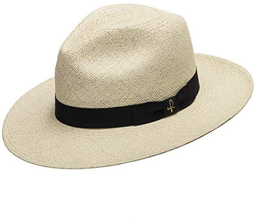 ULTRAFINO Fedora Packable Foldable Panama Straw Hat Classic 7 1/8
